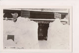 MI, IRONWOOD - Pharmacy entrance behind mounds of snow - RPPC - B06313