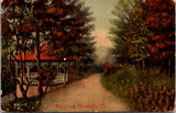 PA, Huntingdon - Blairs Park, gazebo, path - J M Smith postcard - B06572