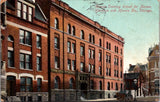 IL, CHICAGO - Training School for Nurses, horse drawn buggy postcard