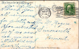 Easter - 3 chicks, tennis racket, hat with feathers in it postcard - B10062