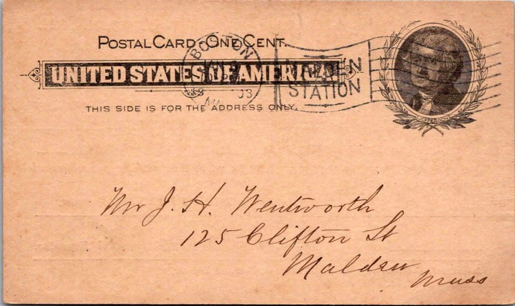 MA, MALDEN - Malden Lodge No 352, K of H - Assessment postcard - B10197