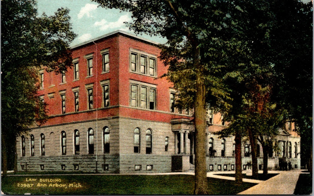 MI, ANN ARBOR - Law Building - 1909, F M Kirby postcard - B11215