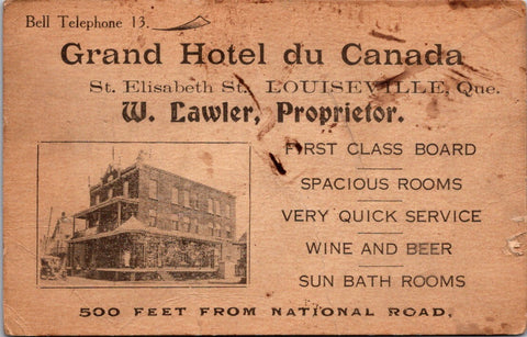 Canada - LOUISEVILLE, QC - Grand Hotel du Canada, W Lawler Prop - B17173