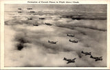 Military - PURSUIT PLANES in formation postcard - B17200