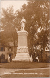 ME, KENNEBUNK - Soldiers monument closeup RPPC postcard - BP0057