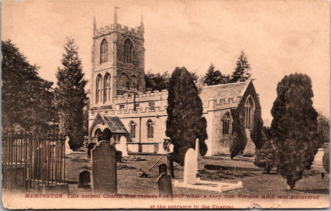 Foreign postcard - HEMINGTON, England - St Peter & St Paul Church - BR0025