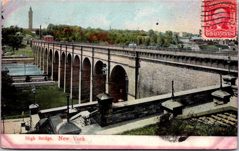 NY, NEW YORK CITY - High Bridge closeup from side postcard - C-0017