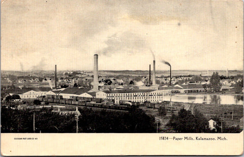 MI, KALAMAZOO - Paper Mills and area postcard - C08038