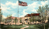 WI, GREEN BAY - I O O F Home, US flag on pole postcard - C08122