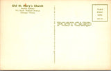 IL, CHICAGO - St Marys (old) Church postcard - C08416