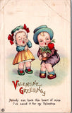 Valentine postcard - Campbell type kids - Stecher Litho - C08766