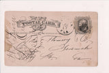FL, LIVE OAK - 1881 Liberty Postal Card - C17118