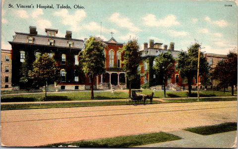 OH, Toledo - St Vincents Hospital postcard - C17367
