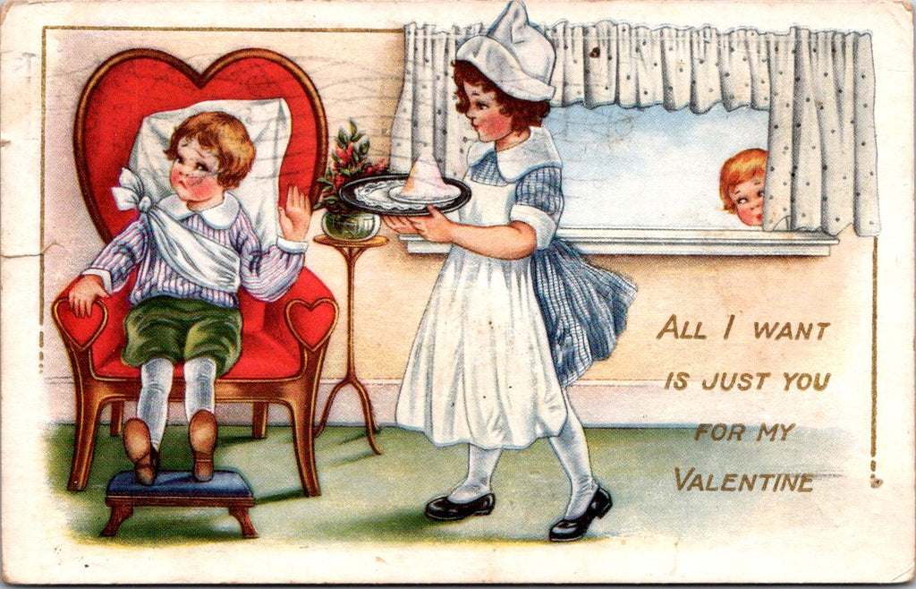 Valentine postcard - ALL I WANT IS JUST YOU - Whitney Made - C17796