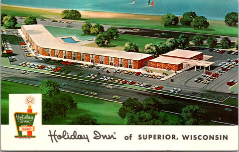 WI, SUPERIOR - Holiday Inn - 1972 postcard - C17935