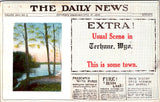 WY, TERHUNE - pretend newspaper Page - 1916 postcard - C17948