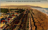 CA, San Francisco - Amusement zone, Great Highway, Ocean Beach postcard - CP0055