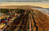 CA, SAN FRANCISCO - Amusement zone, Great Highway, Ocean Beach postcard - CP0055