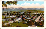 CA, SANTA BARBARA - Bird Eye View of city postcard - CP0058