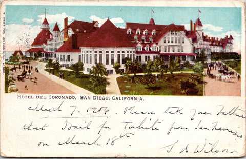 CA, San Diego - Hotel Del Coronado - Rieder Publ #655 - 1904 postcard - cp0059
