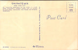 NY, NEW YORK CITY - Chinatown, barber pole, signs etc postcard - CP0372