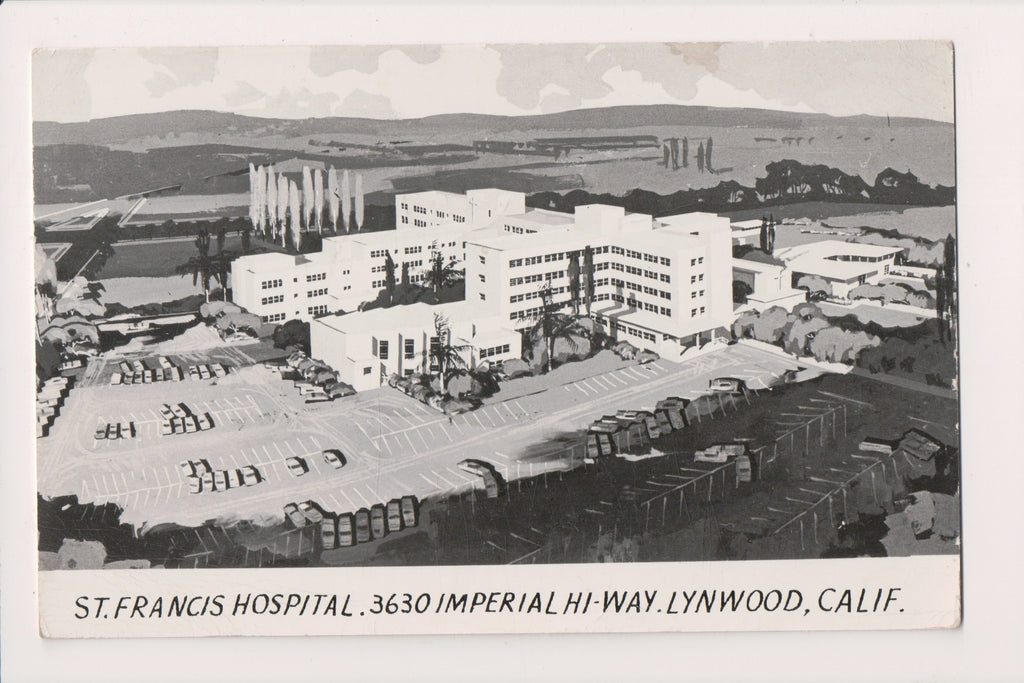 CA, LYNWOOD - St Francis Hospital - @1955 (original SOLD) CP0421