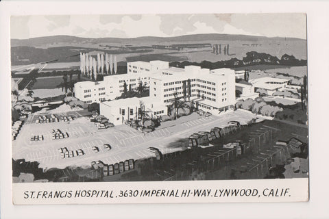 CA, LYNWOOD - St Francis Hospital - @1955 (original SOLD) CP0421