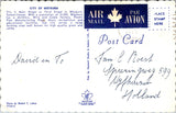 Canada - WEYBURN, SK - Main St / Third St w/signs postcard - CP0449