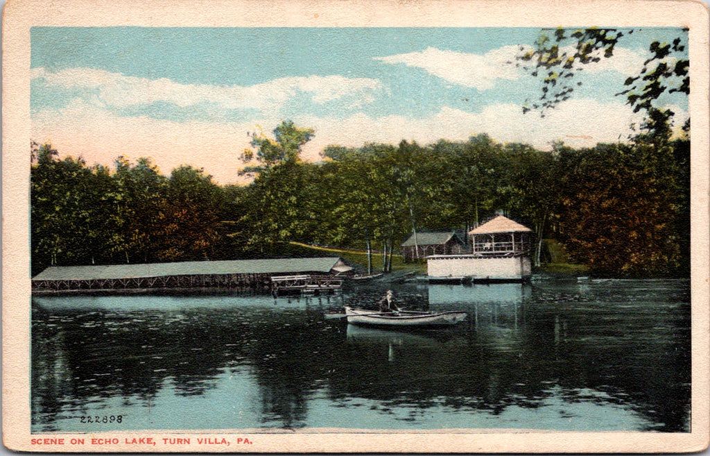 PA, Turn Villa - Echo Lake scene - Sackett and Wilhelms Co postcard - CP0477