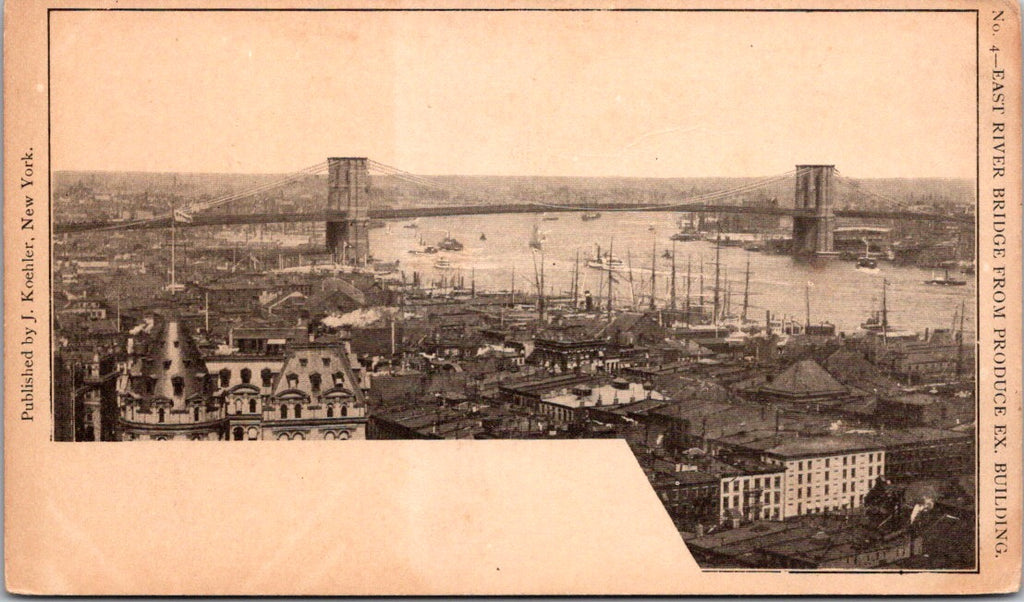 NY, NEW YORK CITY - East Riverand buildings - vintage postcard - CP0613