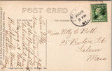 ME, BELFAST - Congregational Church @1909 RPPC postcard - CP0695