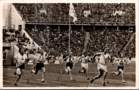 Foreign postcard - Berlin Germany - Olympic runner, Helen Stephens RPPC