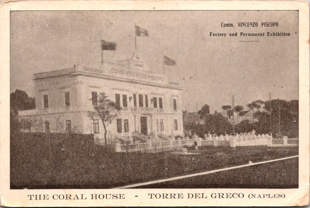 Foreign postcard - NAPLES, Italy - Comm Vincenzo Piscopo factory, Permanent Exhib