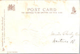 Easter - Anthropomorphic chick driving cart with chick pulling postcard - CP0791