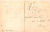 Easter - child blowing bubbles from clay pipe - EAS postcard - CP0797