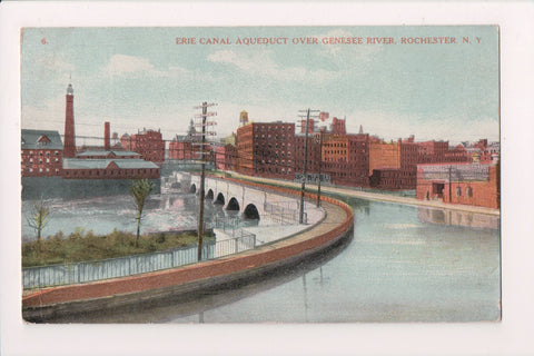 NY, ROCHESTER - Erie Canal Aqueduct over Genesee River postcard - CR0063