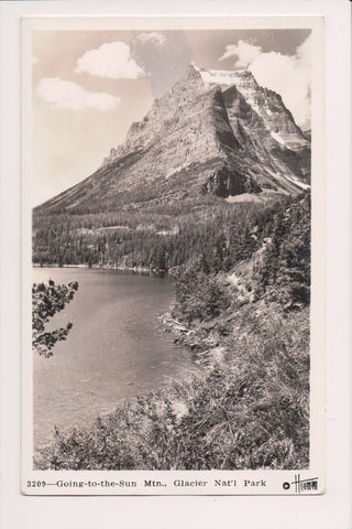MONTANA - GOING TO THE SUN MTN, Glacier Nat'l Park - Hileman RPPC - CR0280