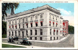 MA, Springfield - Fire and Marine Insurance co bldg postcard - CR0399