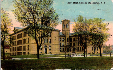NY, Rochester - East High School - Flower City Series postcard - CR0668
