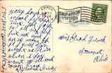 OH, AKRON - East Market St Bird Eye view - 1916 East Akron Station flag cancel -
