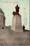 OH, Canton - McKinley Statue, close enough to read - 1910 postcard - D03110