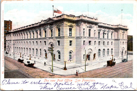 CA, San Francisco - Post Office (new) - 1907 postcard - D04016