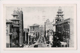 CA, SAN FRANCISCO - California St scene, Helvetia Hotel, Hotel Lafayette postcar