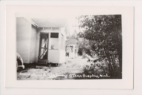 MI, GRAYLING - Cunninghams AuSable Riverside Camp - 1949 RPPC - D04311