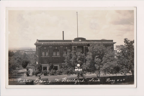 Canada - NORTH BATTLEFORD, SK - Public Library RPPC - D05010