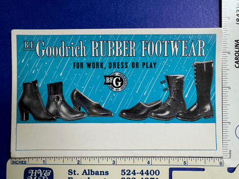 Misc - GOODRICH Rubber Footwear - advertising blotter - D05015