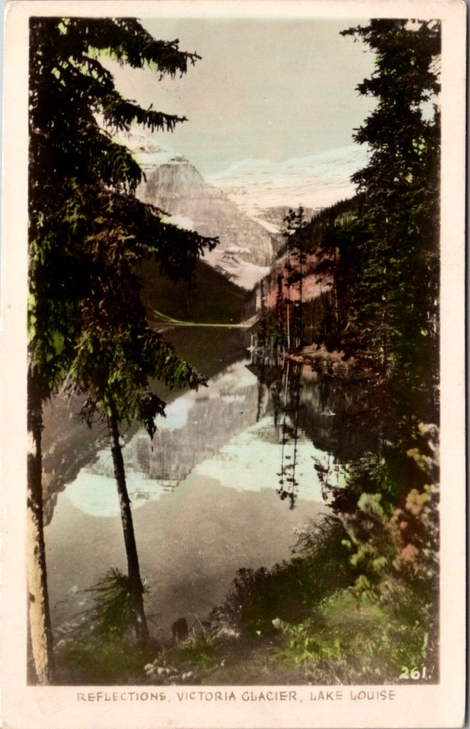 Canada - LAKE LOUISE, AB - Victoria Glacier lake & area  RPPC - D05037