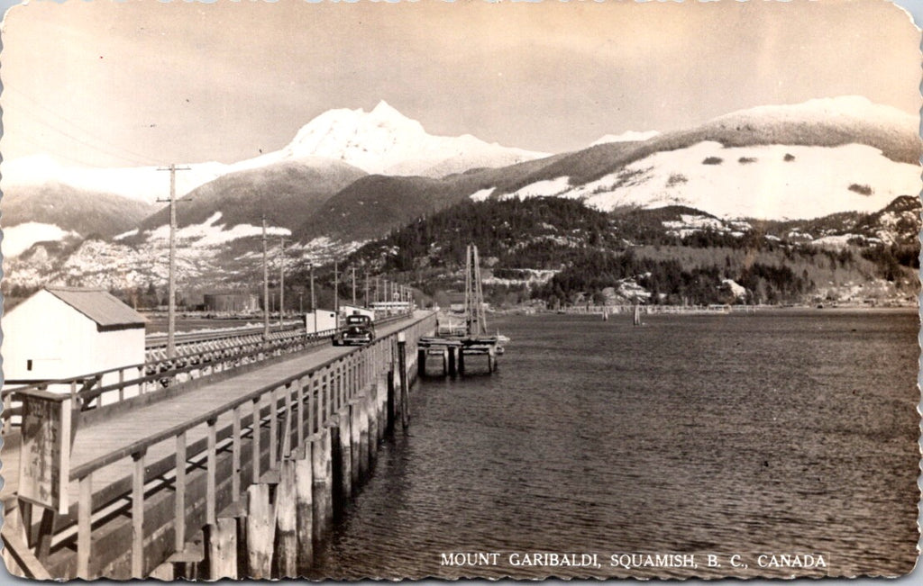 Canada - SQUAMISH, BC - Mount Garibaldi, bridge, surroundings RPPC - D05042