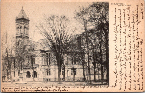 NY, CANTON - St Lawrence County Court House postcard - D05065