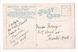 IN, INDIANAPOLIS - Hotel Lincoln Coffee Shop Interior - Edw Meredith postcard -